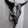 Mirror Insert Black Bull Skull Image 5