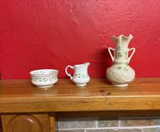 Royal Tara & Belleek Shamrock Collection  3 Piece