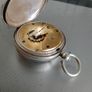 solid silver pocket watch Image 4