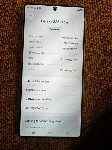 Samsung Galaxy S25 Ultra  Perfect Condition