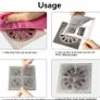 2pcs Self-Adhesive Hair Catcher Stickers for Shower, Kitchen Sink & Bathroom Drains Free viewing Image 3