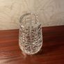 Heavy Cut Crystal Vase  Contemporary Geometric Crystal Vase Image 2