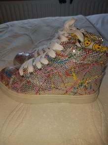 Funky sparkle ankle high runners - NEW - from USA