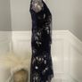 Navy & white floral print dress. Size 8 Image 2