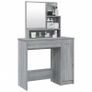 MULTIPLE COLOURS AVAILABLE Dressing Table with Mirror Grey Sonoma 86.5x35x136 cm Image 7