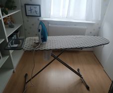 ironing board and iron