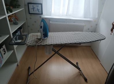 ironing board and iron
