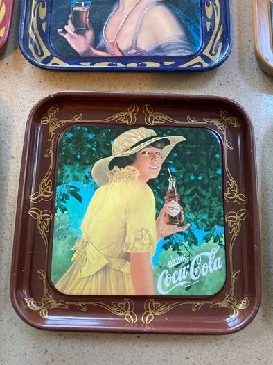Coca Cola Liberty Metal coasters set