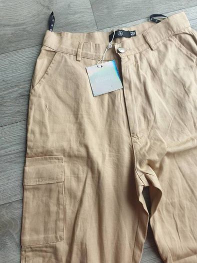 Missguided Sand Cargo trousers uk10