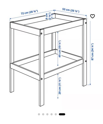 baby changing table ikea sniglar