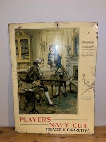 Players Navy Cut Advertising Sign
