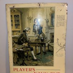 Players Navy Cut Advertising Sign
