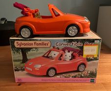 Boxed Sylvanian Families Convertible Car (Red/Orange)