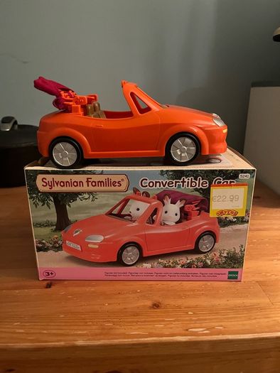 (Boxed) Sylvanian Families Convertible Car (Red/Orange)