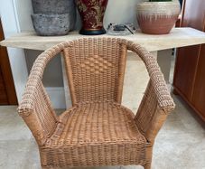 1 x Wicker Chair In Good Condition - Can Deliver