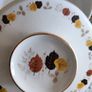 18 pcs Vintage Arklow Autumn Leaves Pattern Ceramic Gold Trim Image 5
