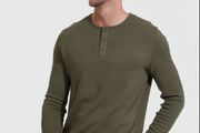 True Classic Waffkeknit Henley BNWT