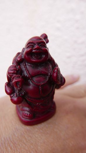 Oriental Feng Shui Laughing Buddha Desk Statue Figure Happiness Lucky Wealth H2"