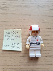 lego sw0969 cloud car pilot, set star wars 75245, 75222