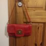Genuine Longchamp 100% leather red shoulder bag Image 3