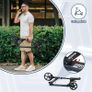 Scooter for Adults and Teens- Adjustable Height Folding Kick Scooter Large Sturdy Wheels for a Smooth Ride, Lightweight, Commuter Adult Scooters with Hand Brake,Shock Absorption Image 4