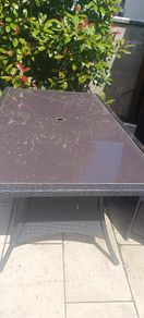 Free Garden table and chairs ,table approx 100x 170cm.
