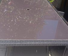 Free Garden table and chairs ,table approx 100x 170cm.