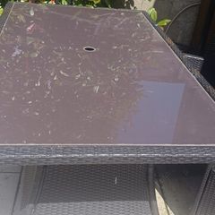 Free Garden table and chairs ,table approx 100x 170cm.
