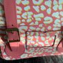 Dr Martens / Docs Candy Pink, White and Orange Leopard Print 11" Leather Bag Image 4