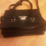 Hand Bag/Style and Functionality Unique Black Bag from Savida. Overall Snake Skin Type Finish Image 2