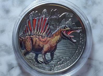 Austria 3 Euro Base Metals Uncirculated Coin 2019 - Spinosaurus - Super Saurs