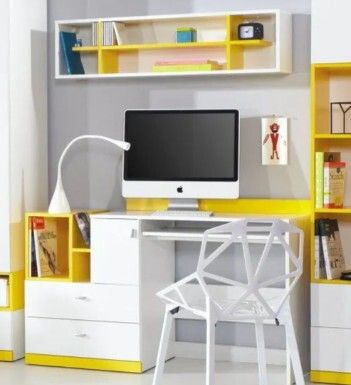 3 piece set: Computer desk +wall cabinet +chest of drawers combo!!
