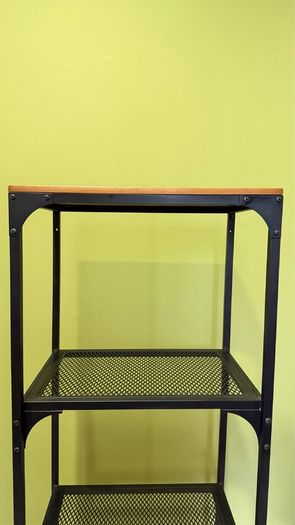 Shelving unit, black, 51x136cm