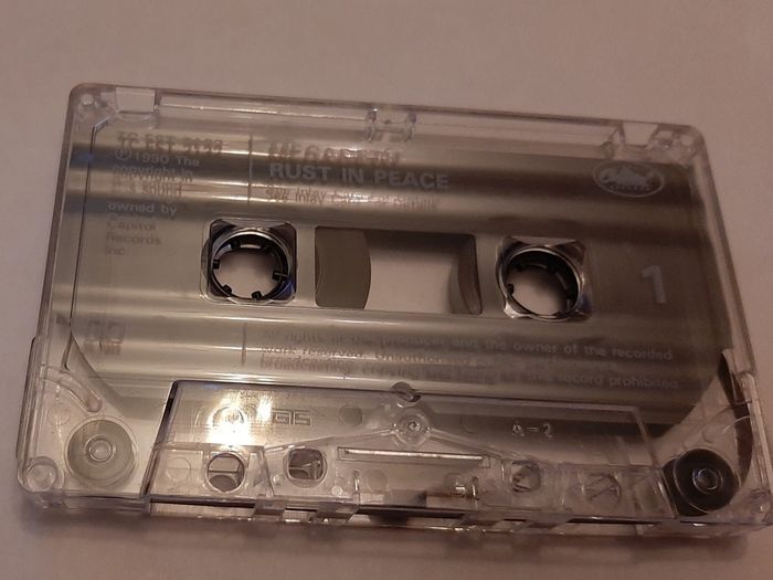 Megadeth rust in peace 1990 vintage tape