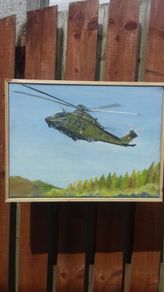 Irish air corps oil painting