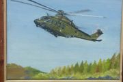Irish air corps oil painting