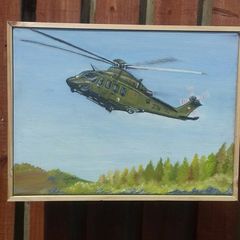 Irish air corps oil painting