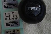 Genuine TRD Leather Shift Knob with Pattern Sticker JZA80 Supra Altezza MR2 AE86