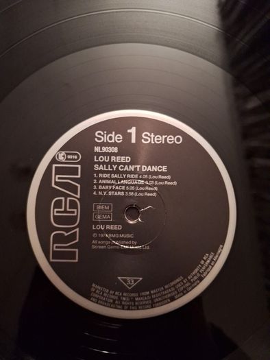 Vinyl Lou Reed  Sally Can't Dance