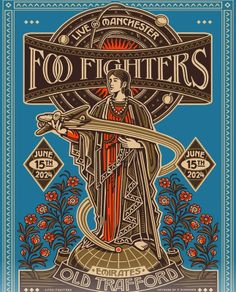 Foo Fighters Manchester 2024 Poster