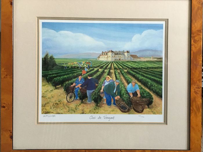 Margaret Loxton - Burgundy Vineyards Set of 4 limited edition prints