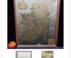 framed map of Ireland Old