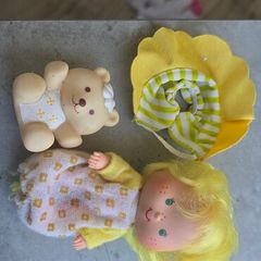 1979 Buttercookie the Doll and Jellybear complete outfit Strawberry Shortcake Kenner A.G.C Same era as MLP G1 My Little Pony