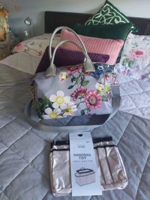 Pretty Ted Baker rosegold washable tote bag. With new handbag tidy. Beautiful!