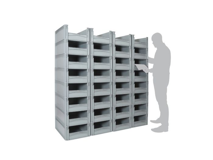 Pallet Of New Storage Boxes Container Bins