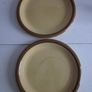 Vintage  1970s Granville design TG Green retro stoneware glazed plates. The plates are as follows- six 10.5" plates (4 in very good condition; 2 have very minor scrapes)--six 9.5" plates ( 3 in very good condition ; 1 chip on base; 2 marks on front and ch Image 9