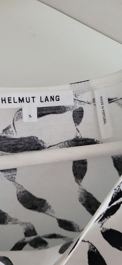 HELMUT LANG monochrome side ties tee Sz S (Fit 8-10UK) - Rrp 225 (New)