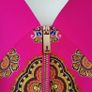 Ted Baker Valeena Paisley Toucan midi Dress Bright Pink UK 10 Image 7