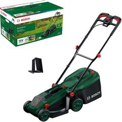 Cordless Lawn Mower ROTAK18V-34 (Cutting Width: 34 cm, Height of Cut: 25-65 mm, 35 l Fabric Grass Bag, Mulch plug, without Battery