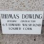 advertising builders sign cork ,hard plastic on plaster board, buyer collects or pays postage thank you Image 8